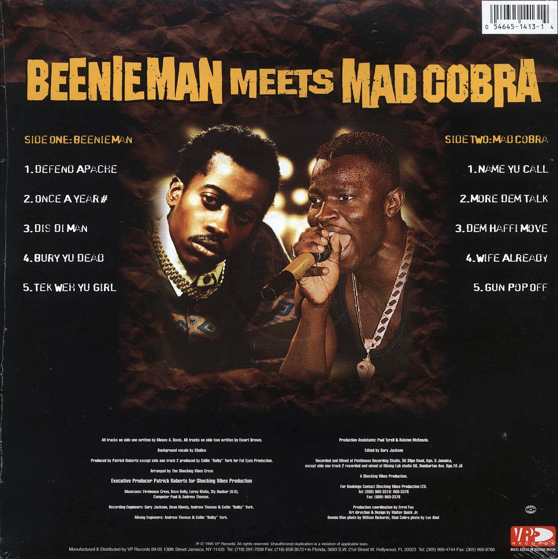 Beenie Man, Mad Cobra - Beenie Man Meets Mad Cobra (orig. press)