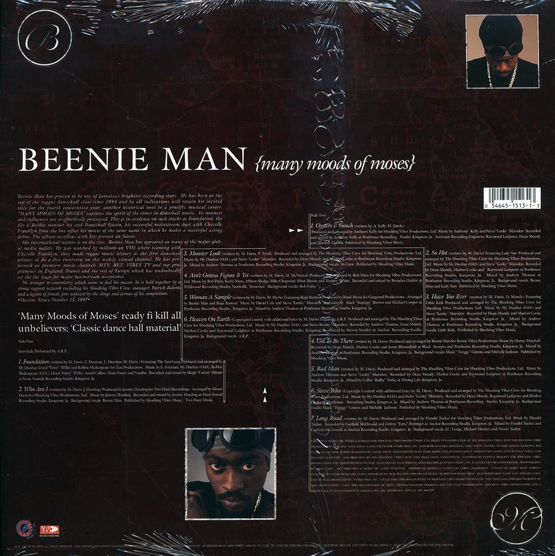 Beenie Man - Many Moods Of Moses (orig. press)