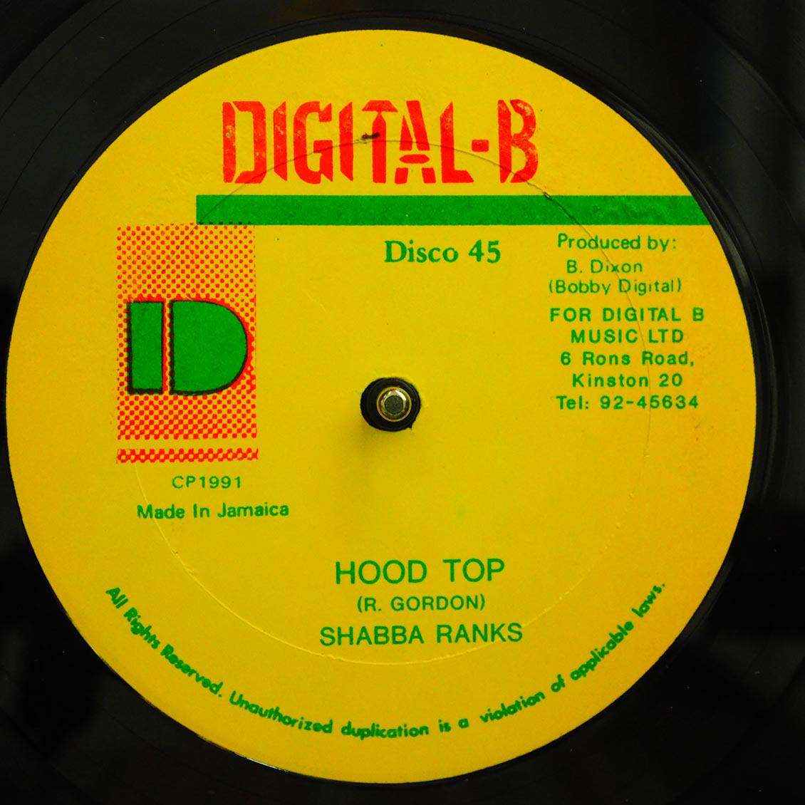 Shabba Ranks - Hood Top  /  Version (orig. press)