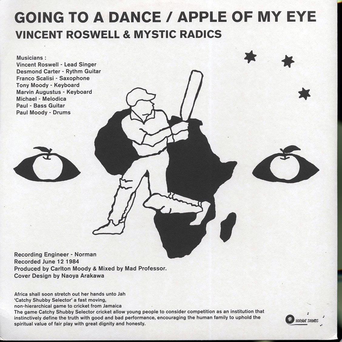 Vincent Roswell & Mystic Radics - Going To A Dance (Extended Mix)  /  Vincent Roswell & Mystic Radics - Apple Of My Eye (Extended Mix)