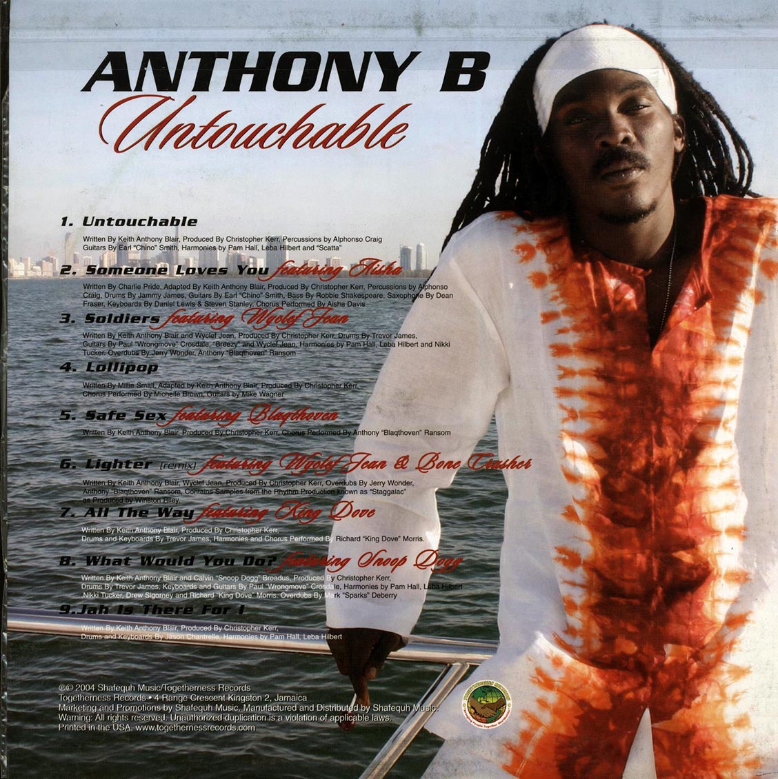 Anthony B, Snoop Dogg, Wyclef Jean - Untouchable (Jamaica press) (orig. press)