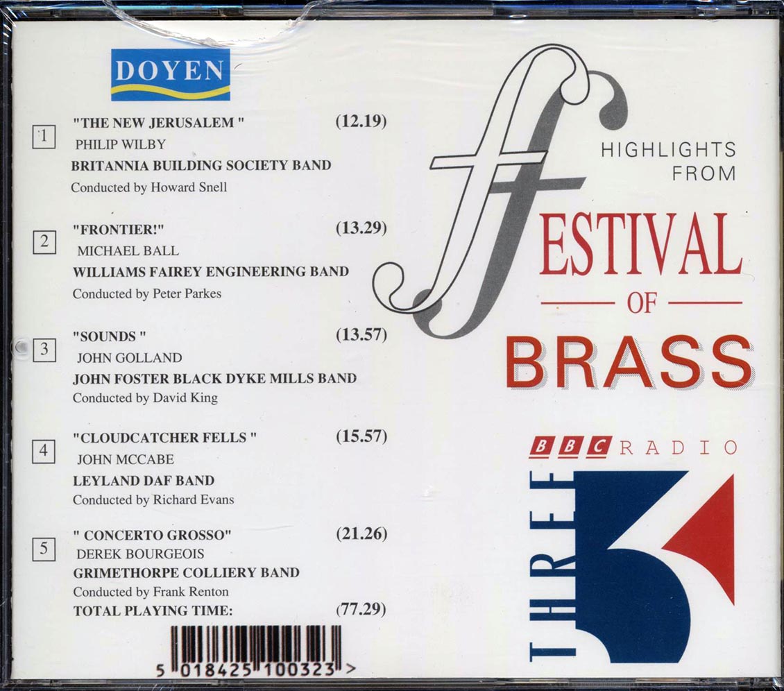 Britannia Building Society Band, Black Dyke Mills Band, Etc. - Festival Of Brass 1991