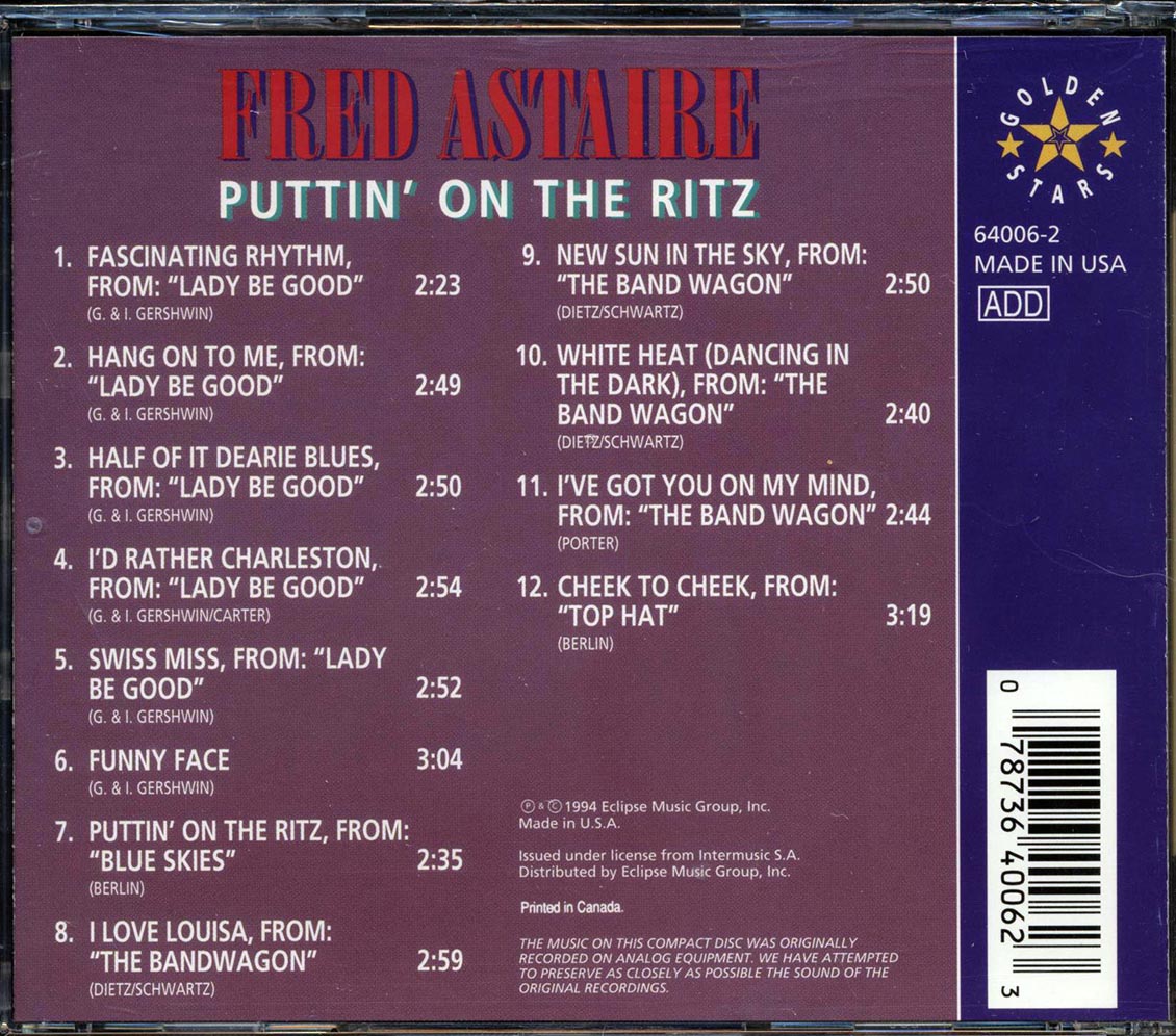 Fred Astaire - Puttin' On The Ritz