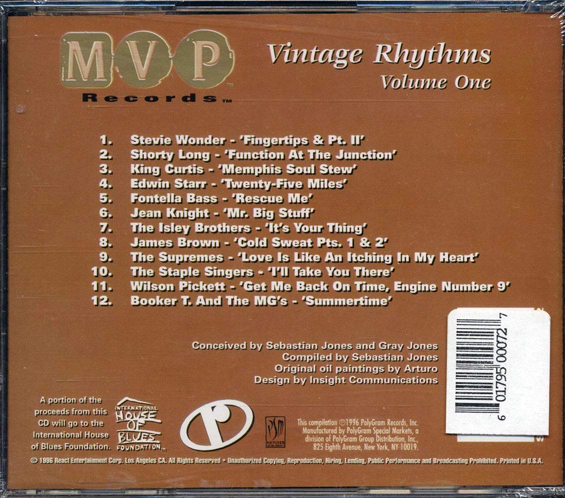 Stevie Wonder, Shorty Long, King Curtis, Etc. - Vintage Rhythms Volume 1