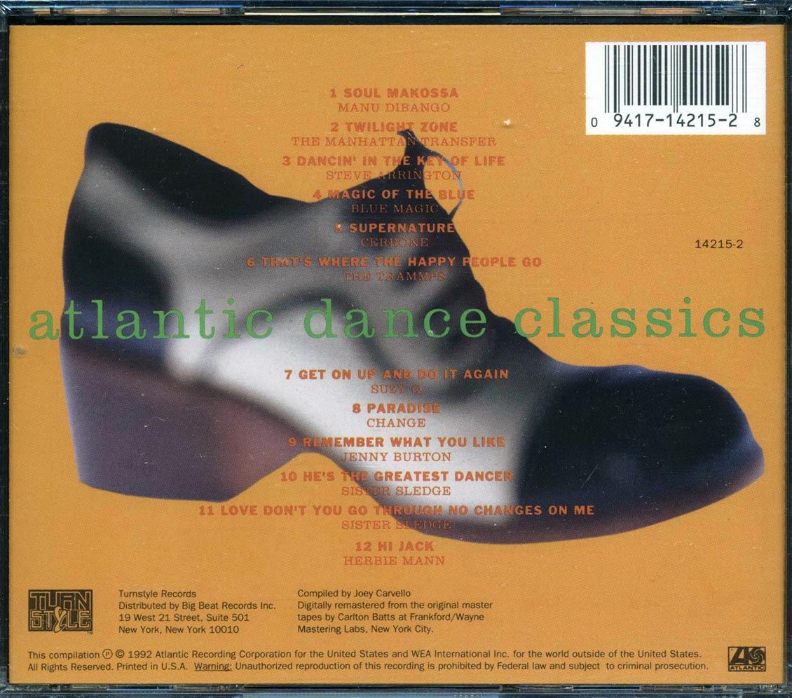 Manhattan Transfer, Blue Magic, Manu Dibango, Etc. - Atlantic Dance Classics