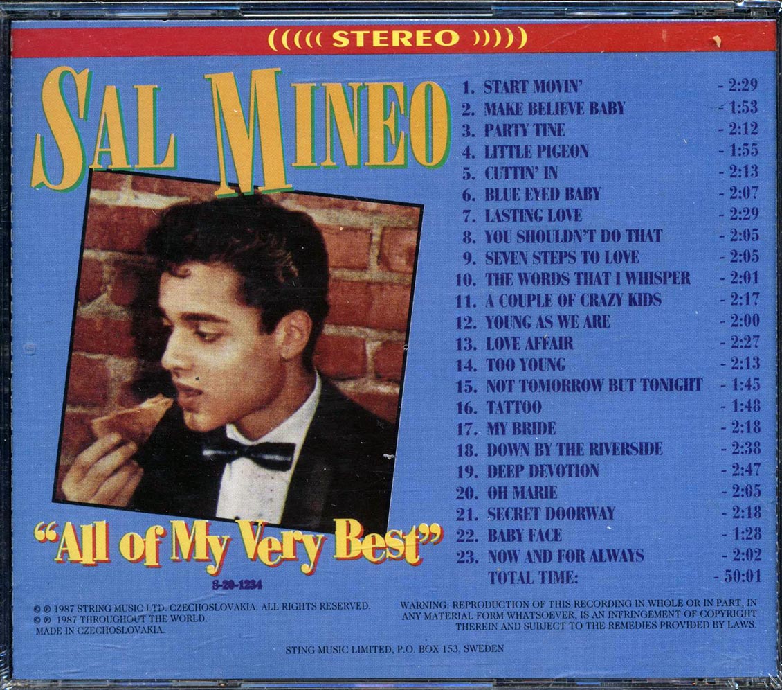 Sal Mineo - All Of My Very Best