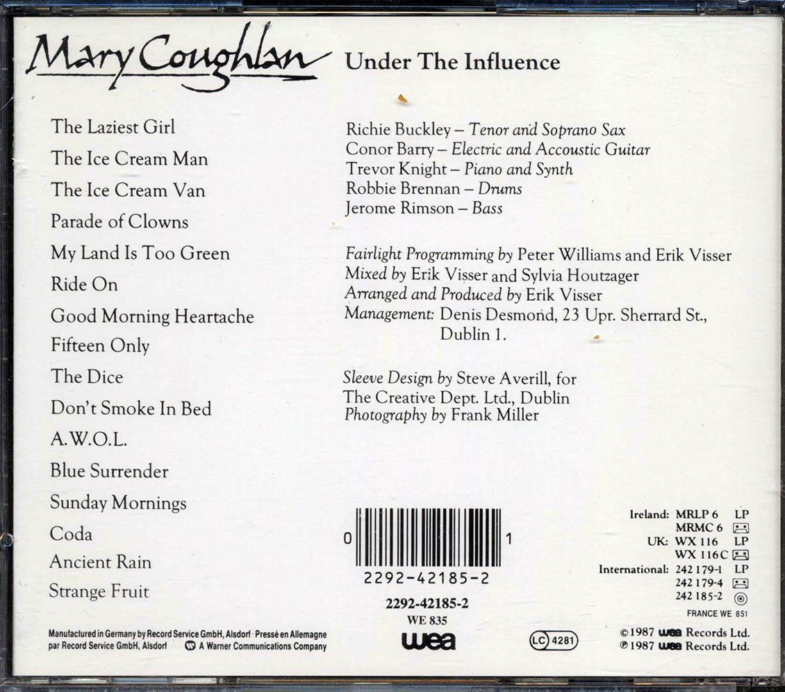 Mary Coughlan - Under The Influence