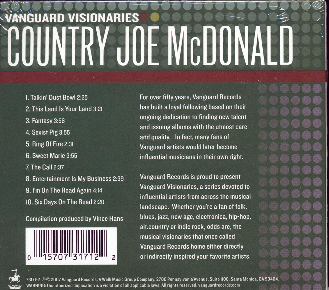 Country Joe McDonald - Vanguard Visionaries
