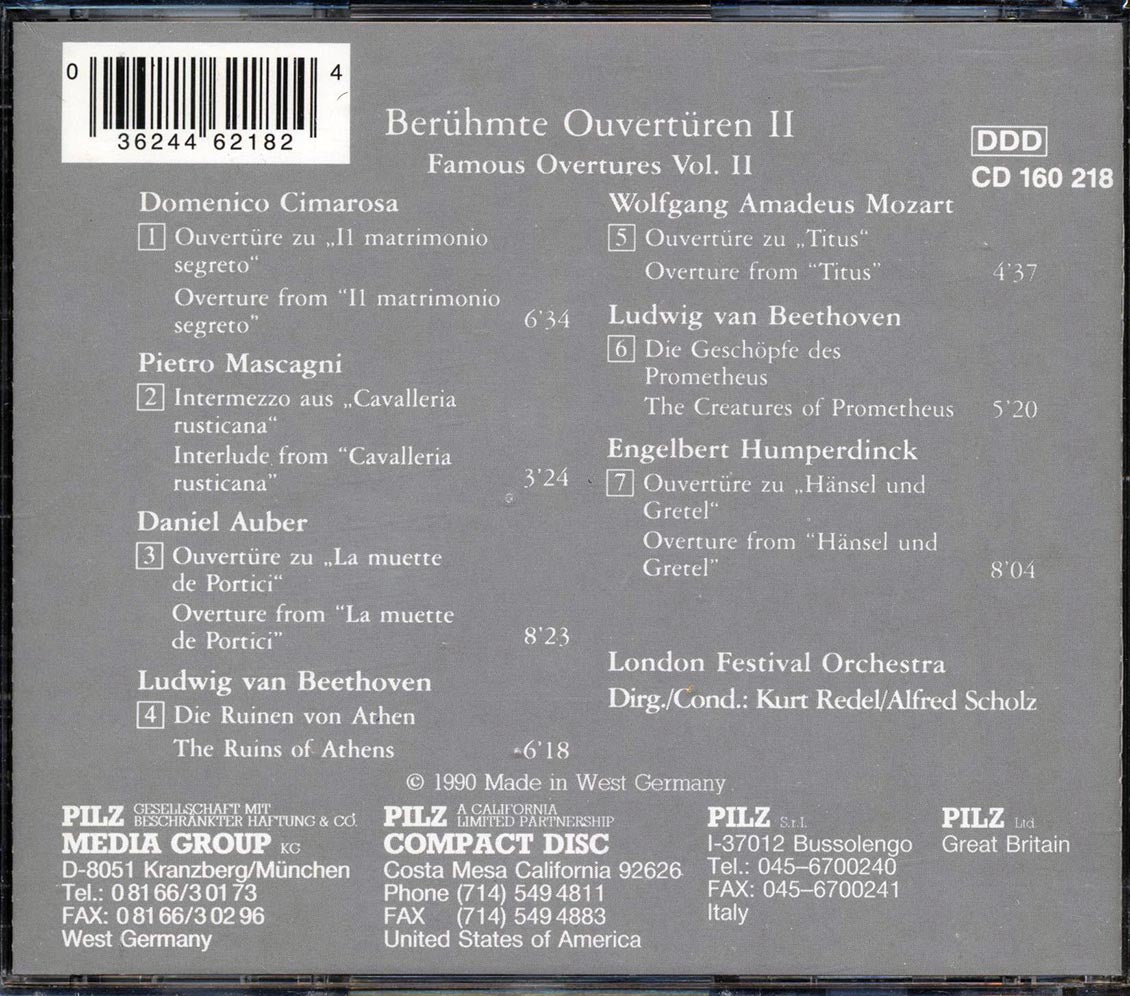 Various - Beruhmte Ouverturen II