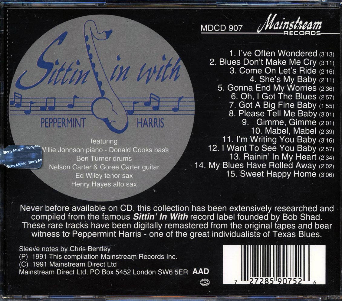 Peppermint Harris - Sittin' In With Peppermint Harris