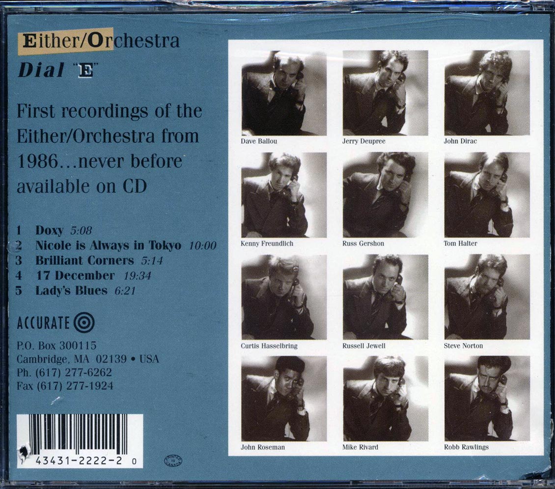 Either/Orchestra - Dial E (marked/ltd stock)
