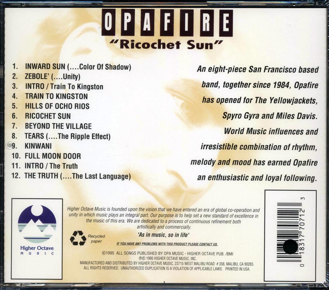 Opafire - Ricochet Sun (marked/ltd stock)