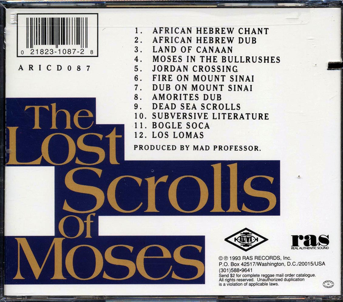 Mad Professor - The Lost Scrolls Of Moses (marked/ltd stock)