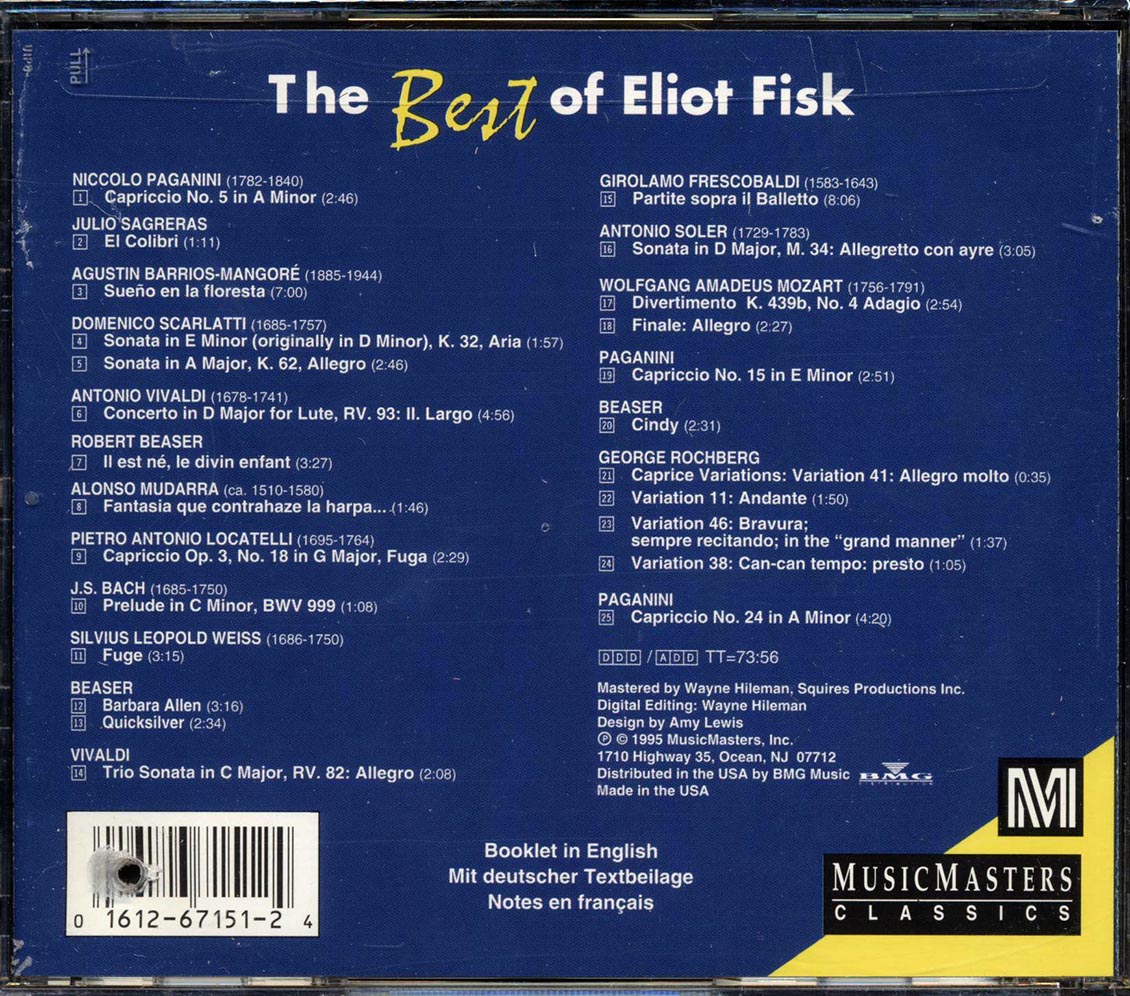 Eliot Fisk - The Best Of Eliot Fisk (marked/ltd stock)