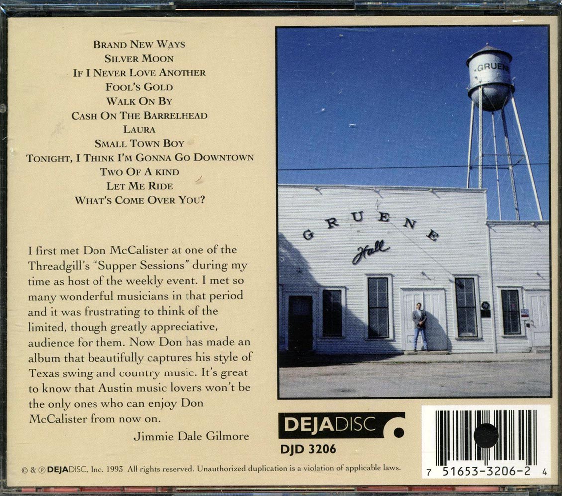 Don McCalister Jr. & His Cowboy Jazz Revue - Brand New Ways (marked/ltd stock)
