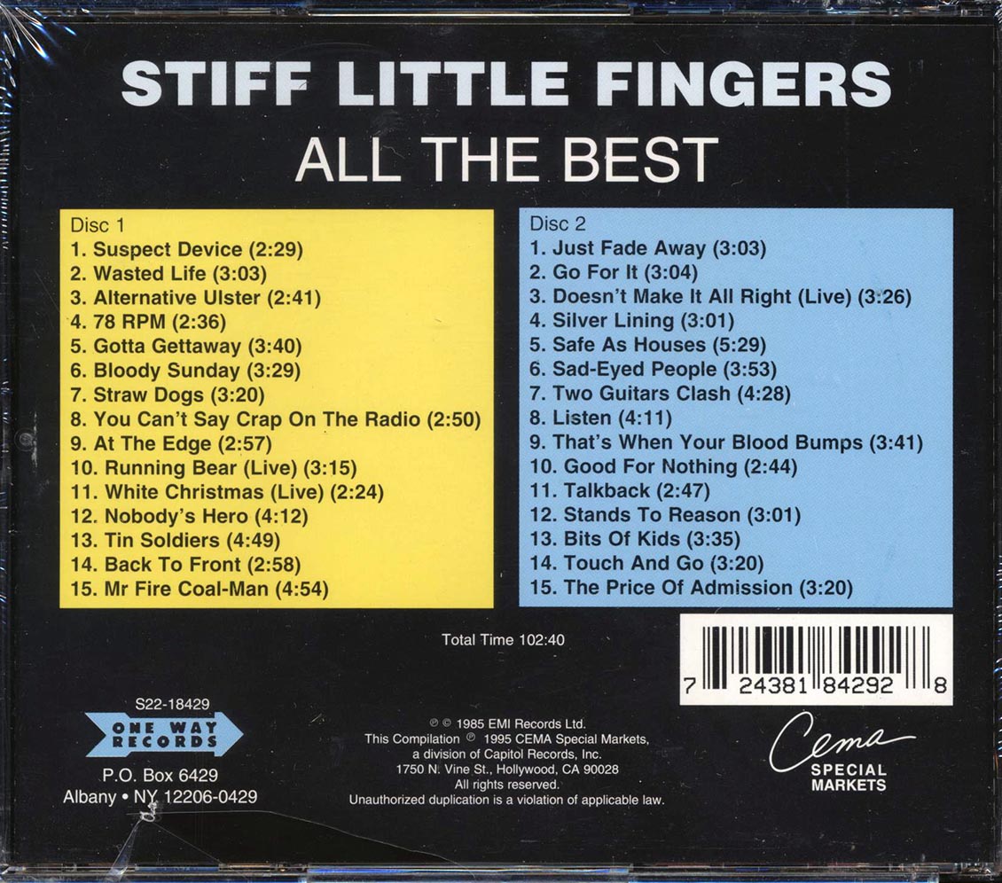 Stiff Little Fingers - All The Best (30 tracks) (2xCD)