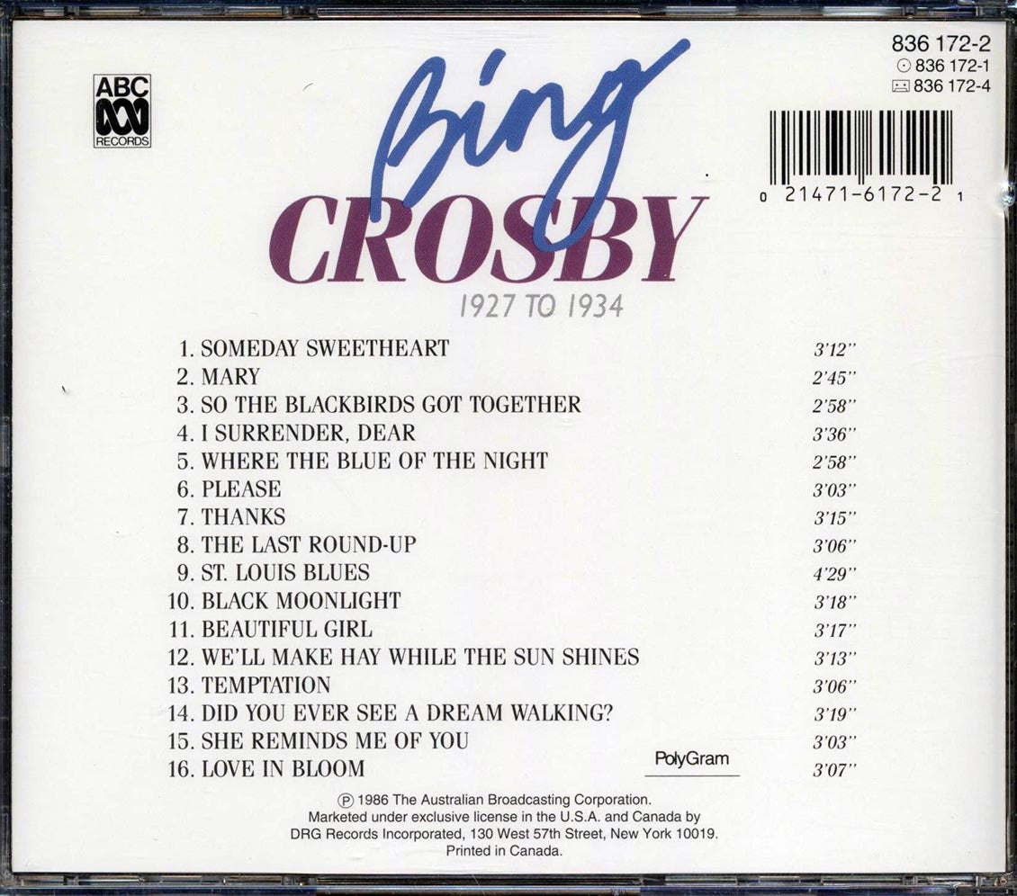 Bing Crosby - The Golden Years In Digital Stereo