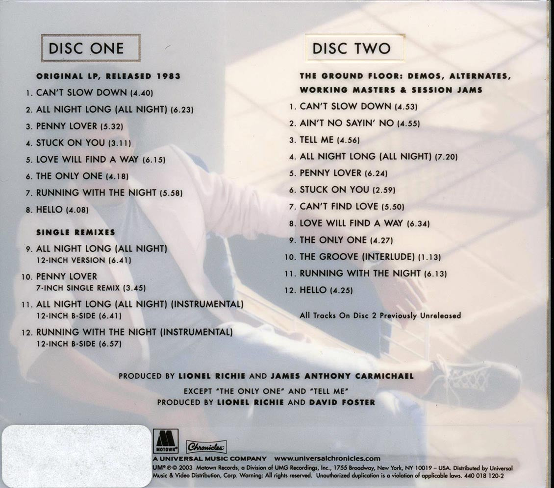 Lionel Richie - Can't Slow Down Deluxe Edition (24 tracks) (+16 bonus tracks) (2xCD) (incl. 28-page booklet) (marked/ltd stock) (deluxe 4-fold digi