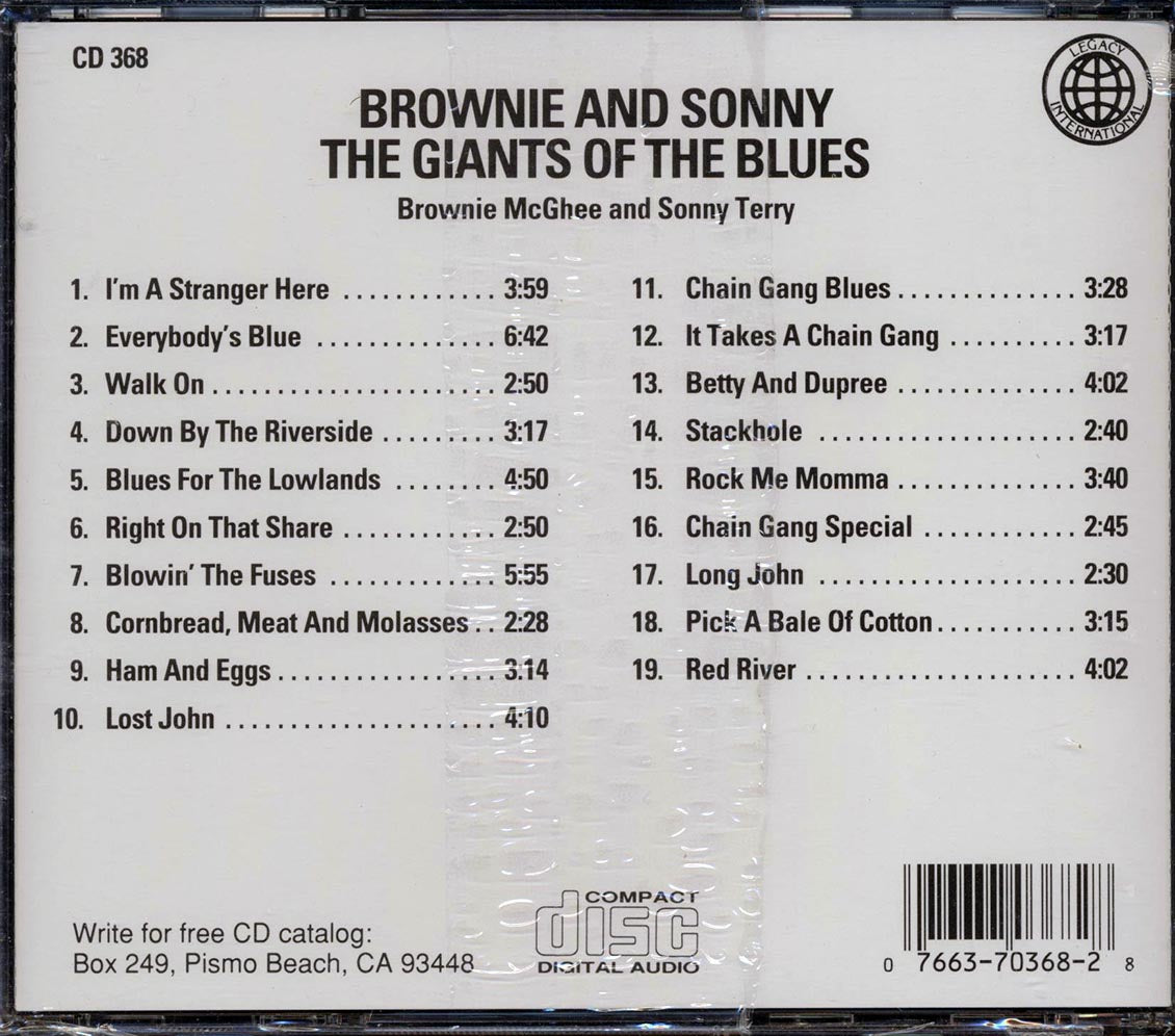 Sonny Terry, Brownie McGhee - Brownie And Sonny: The Giants Of The Blues