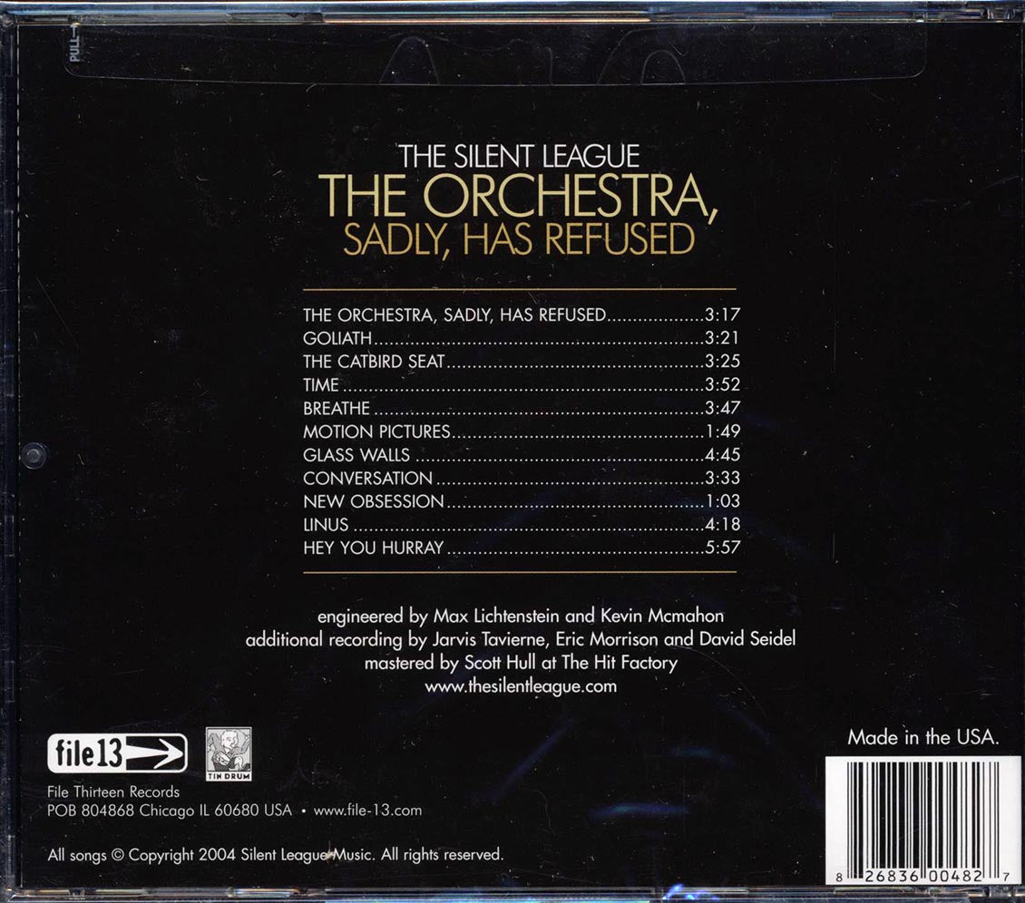 The Silent League - The Orchestra, Sadly, Has Refused