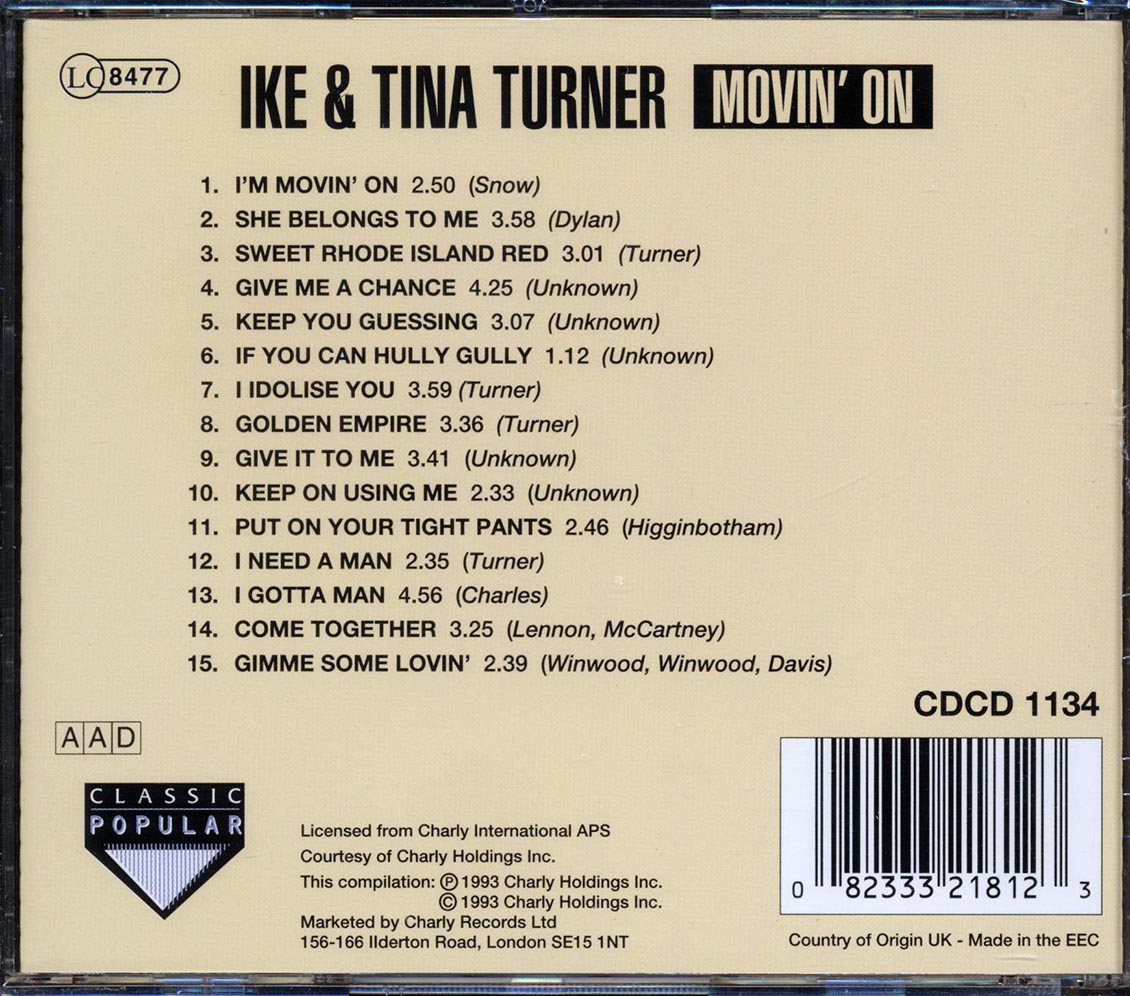 Ike & Tina Turner - Movin' On