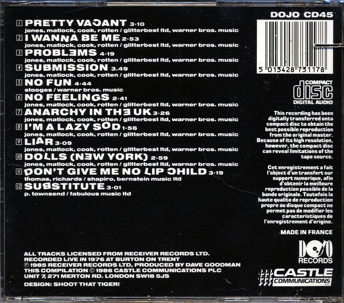 The Pistols - The Original Pistols Live (marked/ltd stock)