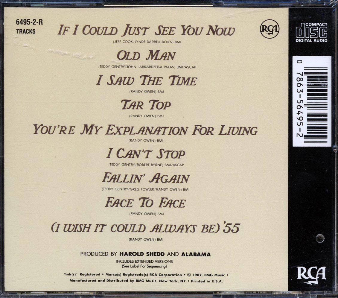 Alabama - Just Us (marked/ltd stock)