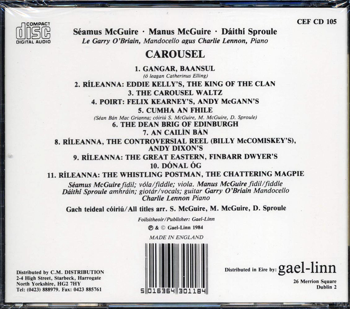 Seamus McGuire, Manus McGuire, Daithi Sproule - Carousel
