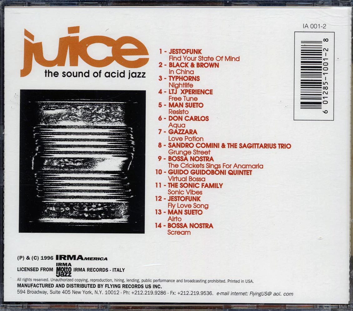 Jestofunk, Typhorns, Bossa Nostra, Etc. - Juice: The Sound Of Acid Jazz