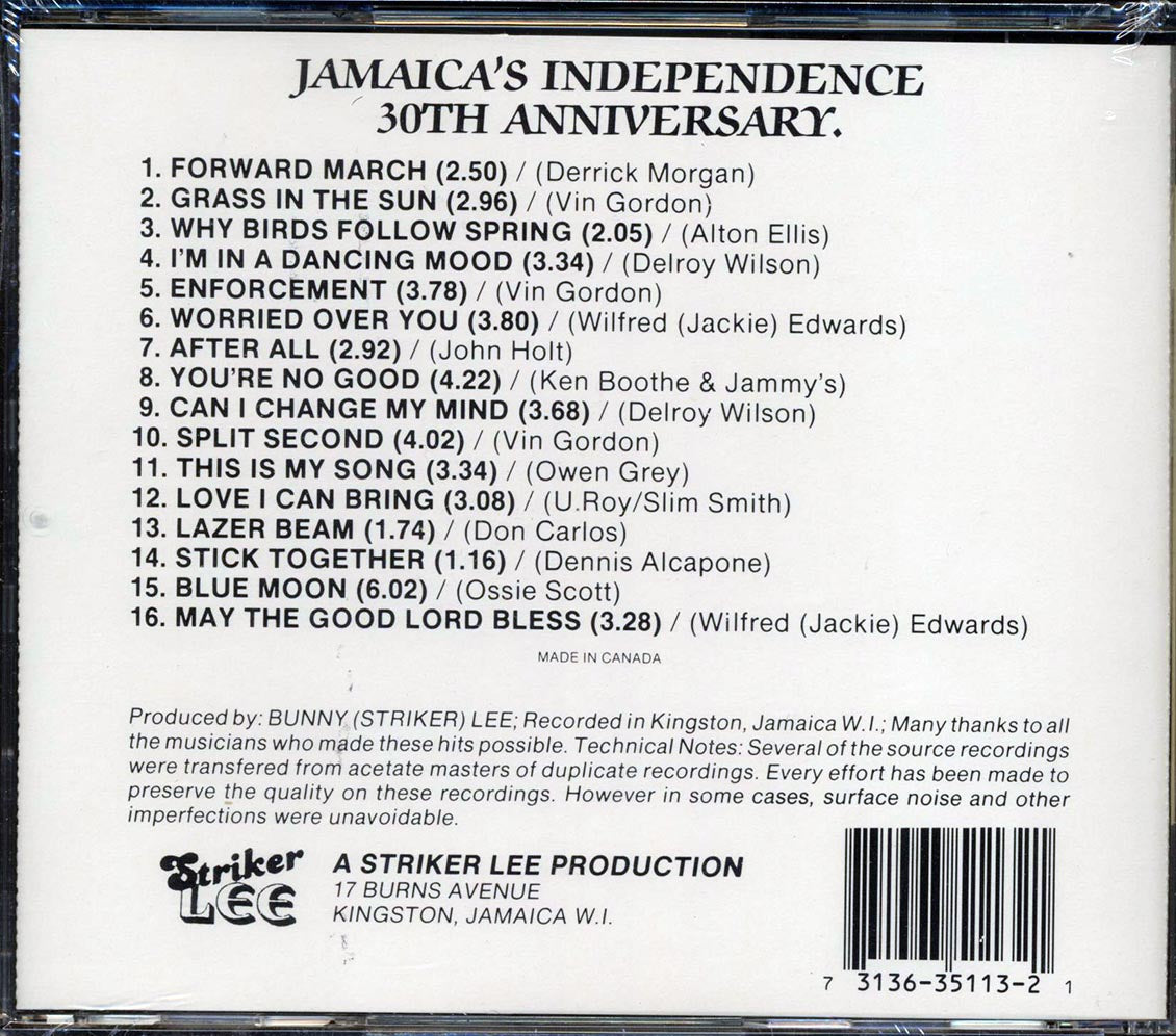 Vin Gordon, Derrick Morgan, Alton Ellis, Etc. - Jamaica's Independence 30th Anniversary