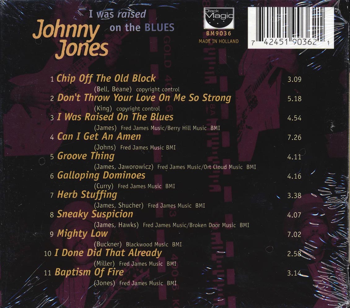 Johnny Jones - I Was Raised On The Blues (deluxe 3-fold digipak)