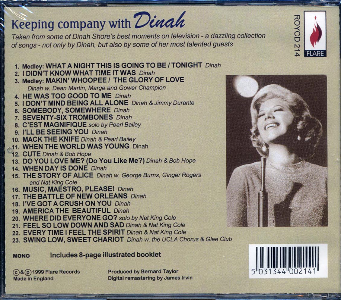 Dinah Shore - Keeping Company With Dinah (23 tracks)