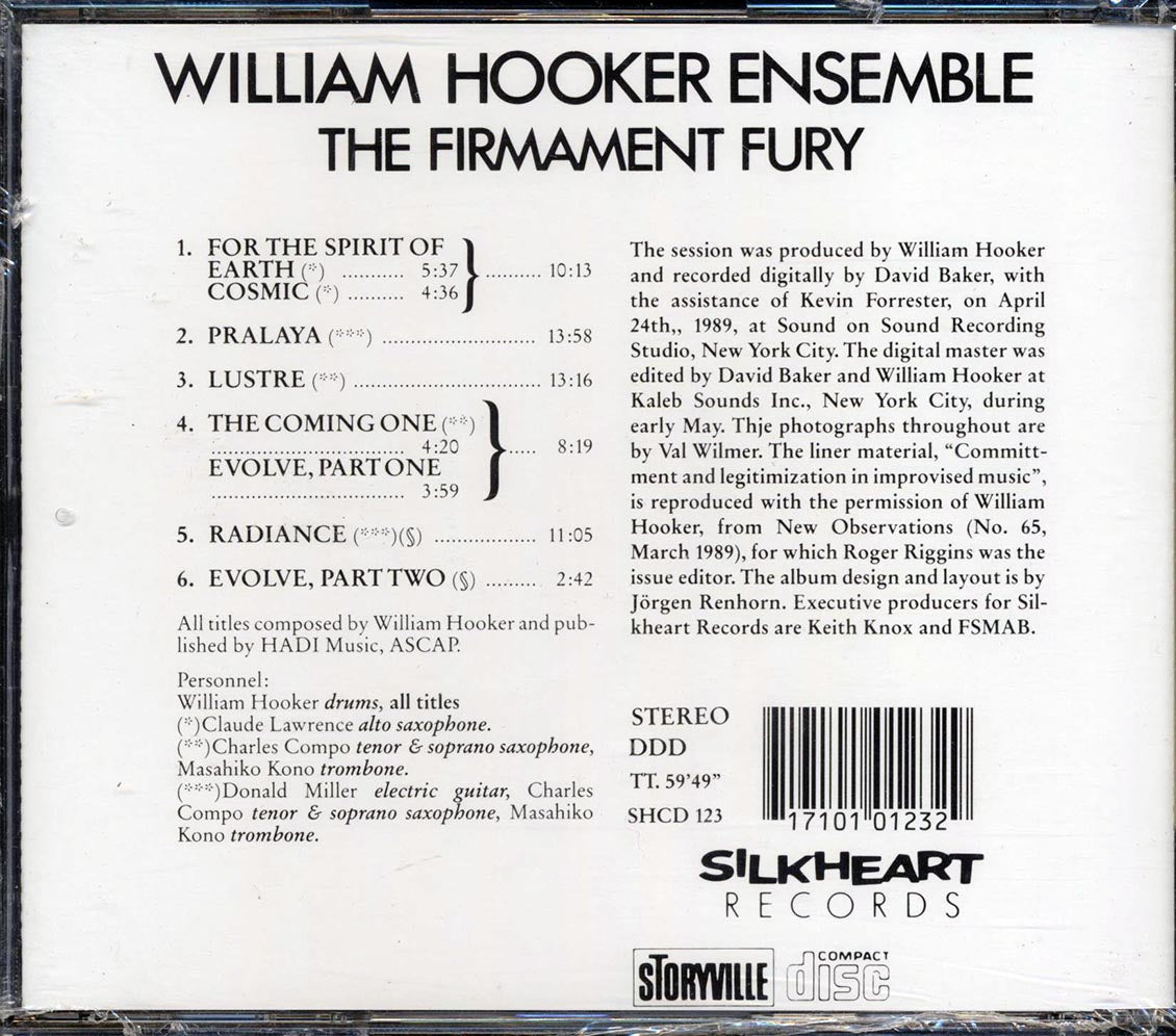 William Hooker Ensemble - The Firmament Fury