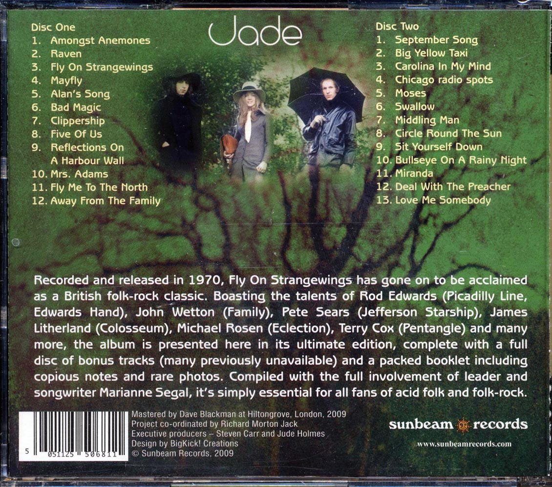 Jade - Fly On Strangewings (2 albums on 1 CD) (25 tracks)