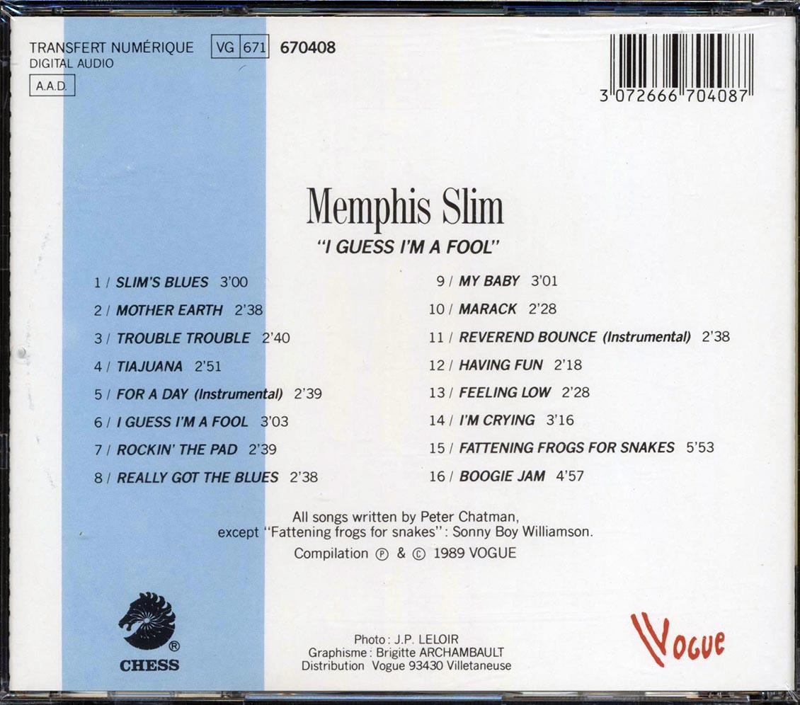 Memphis Slim - I Guess I'm A Fool