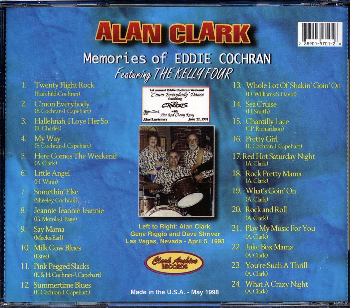 Alan Clark - Memories Of Eddie Cochran (24 tracks)