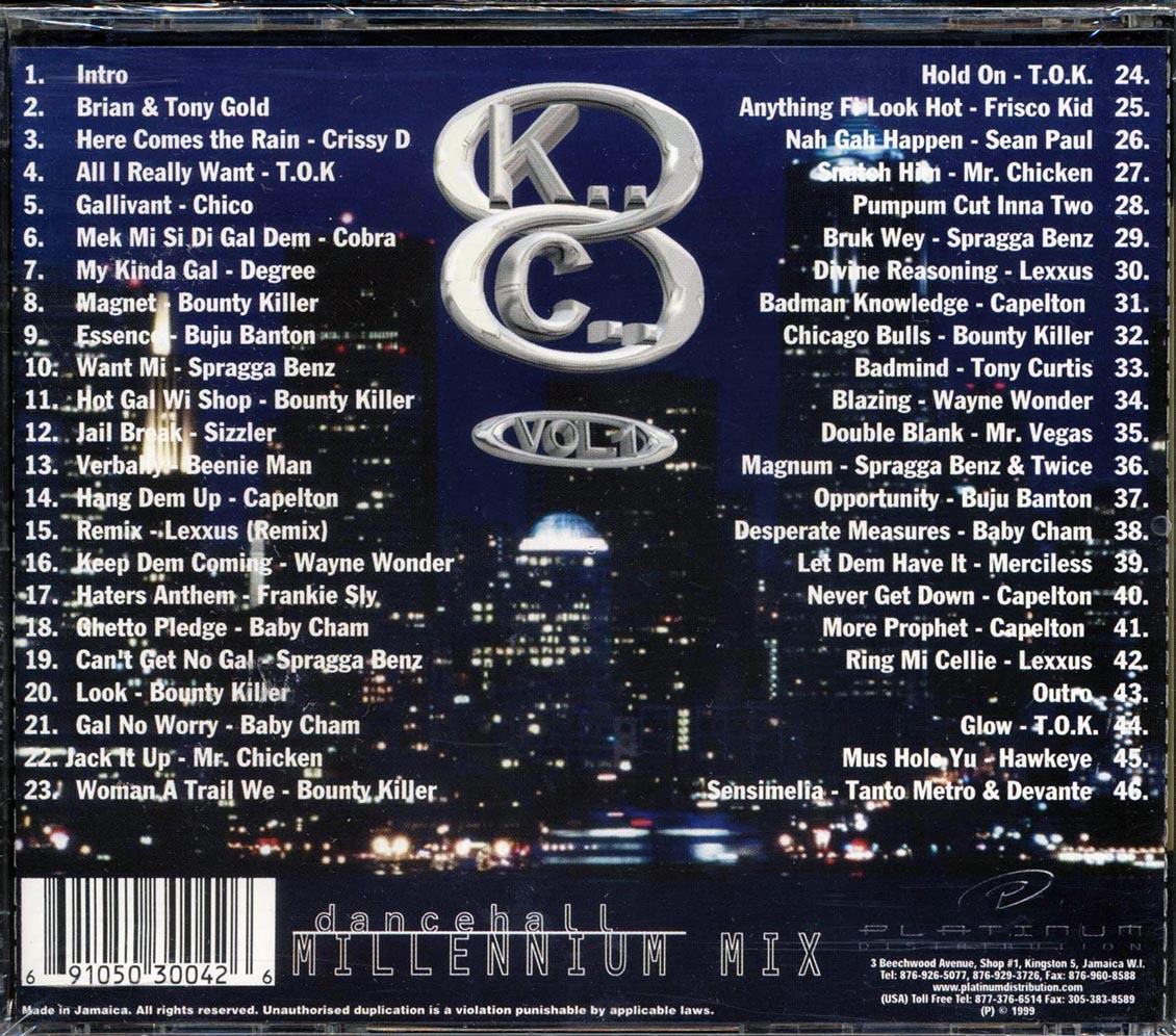 TOK, Cobra, Sizzla, Beenie Man, Etc. - Dancehall Millennium Mix Volume 1