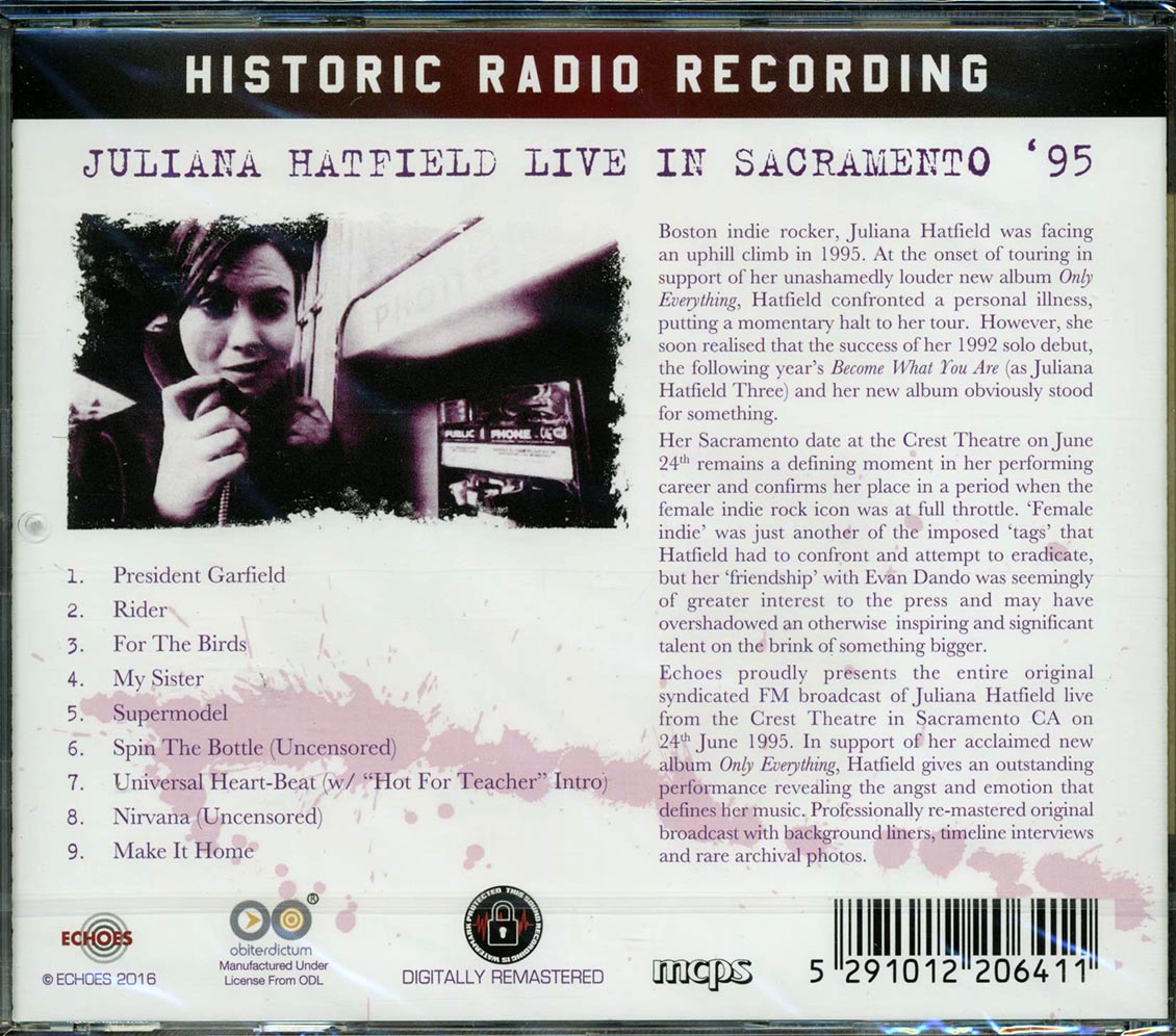 Juliana Hatfield - Live In Sacramento '95 (remastered)