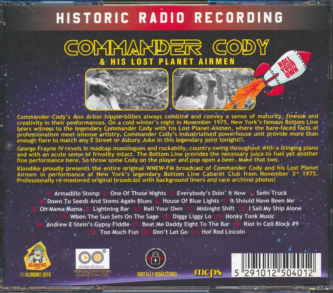 Commander Cody & The Lost Planet Airmen - Roll Your Own (21 tracks) (remastered)