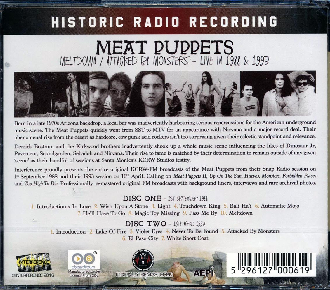 Meat Puppets - Meltdown + Attacked By Monsters: Live In 1988 And 1993 (2xCD) (remastered)