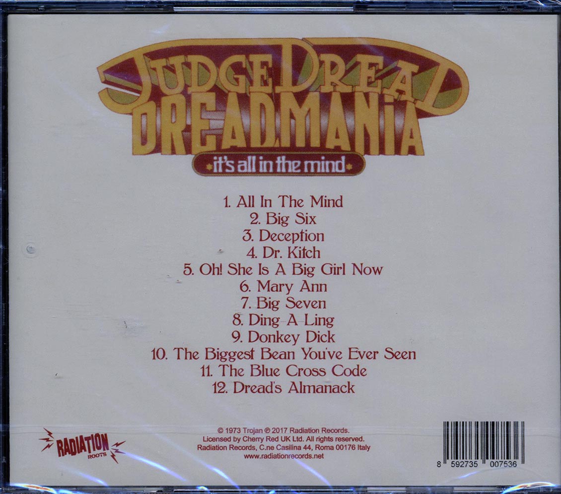 Judge Dread - Dreadmania: It's All In The Mind