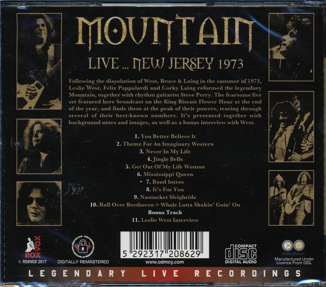 Mountain - Live New Jersey 1973 (remastered)