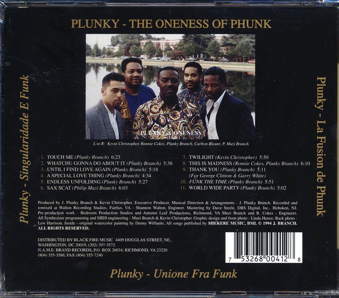 Plunky - The Oneness Of Phunk