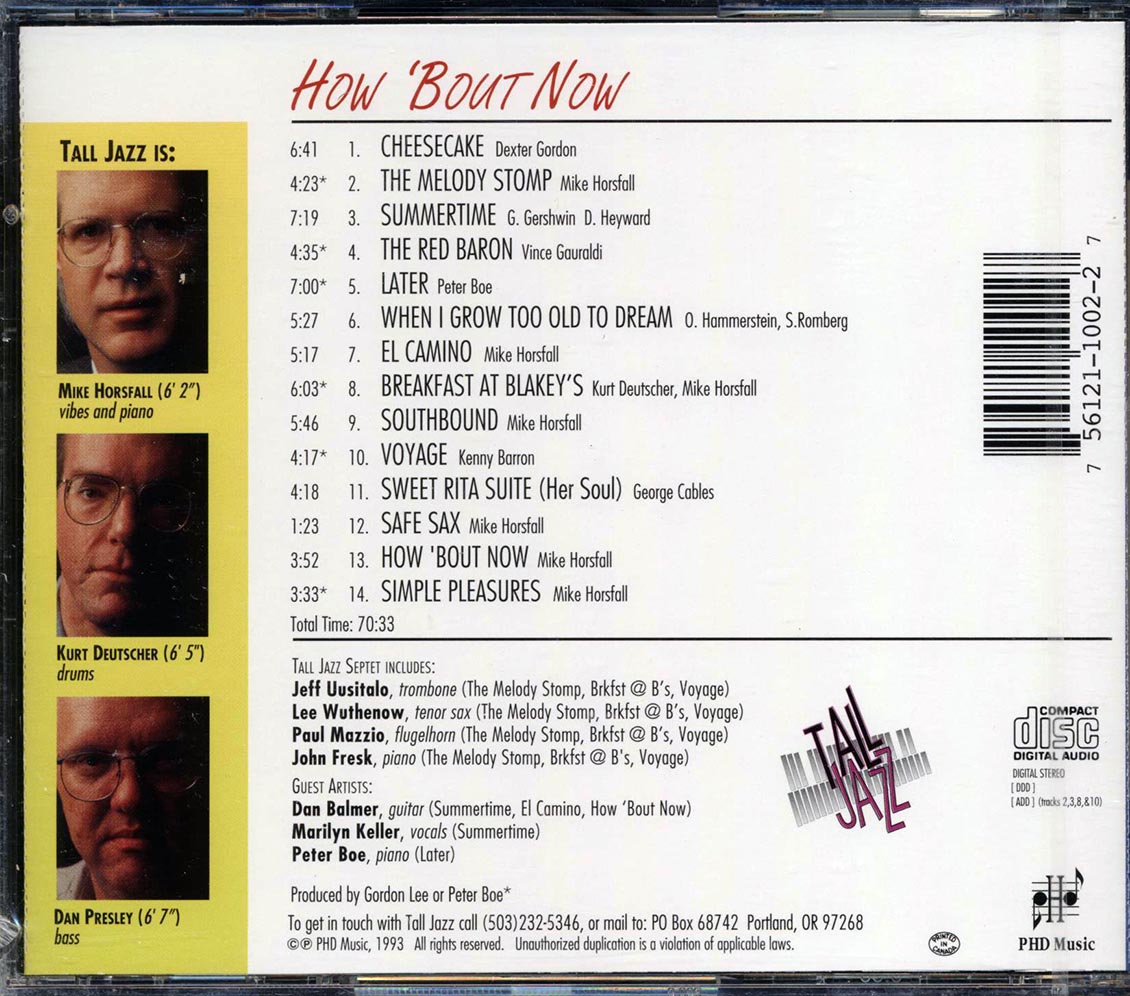 Tall Jazz - How 'Bout Now
