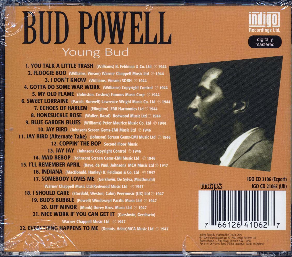 Bud Powell - Young Bud (22 tracks)