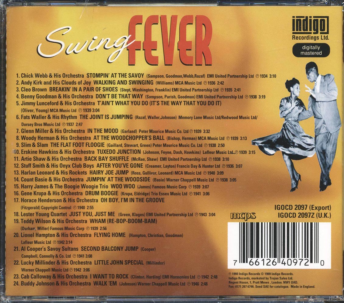 Chick Webb, Andy Kirk & His Clouds Of Joy, Fats Waller, Etc. - Swing Fever