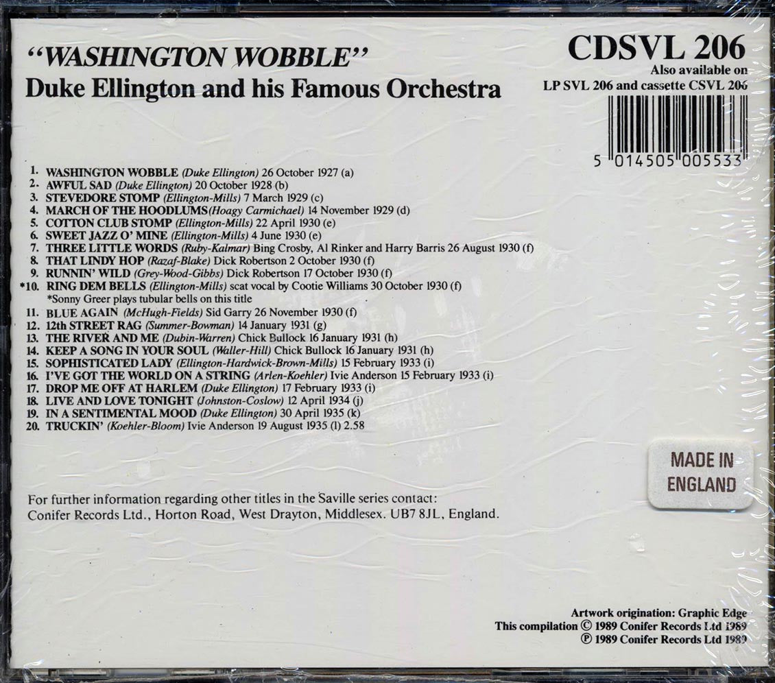 Duke Ellington & His Orchestra - Washington Wobble (20 tracks)