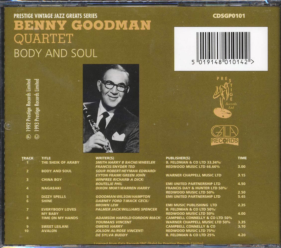 Benny Goodman Quartet - Body And Soul