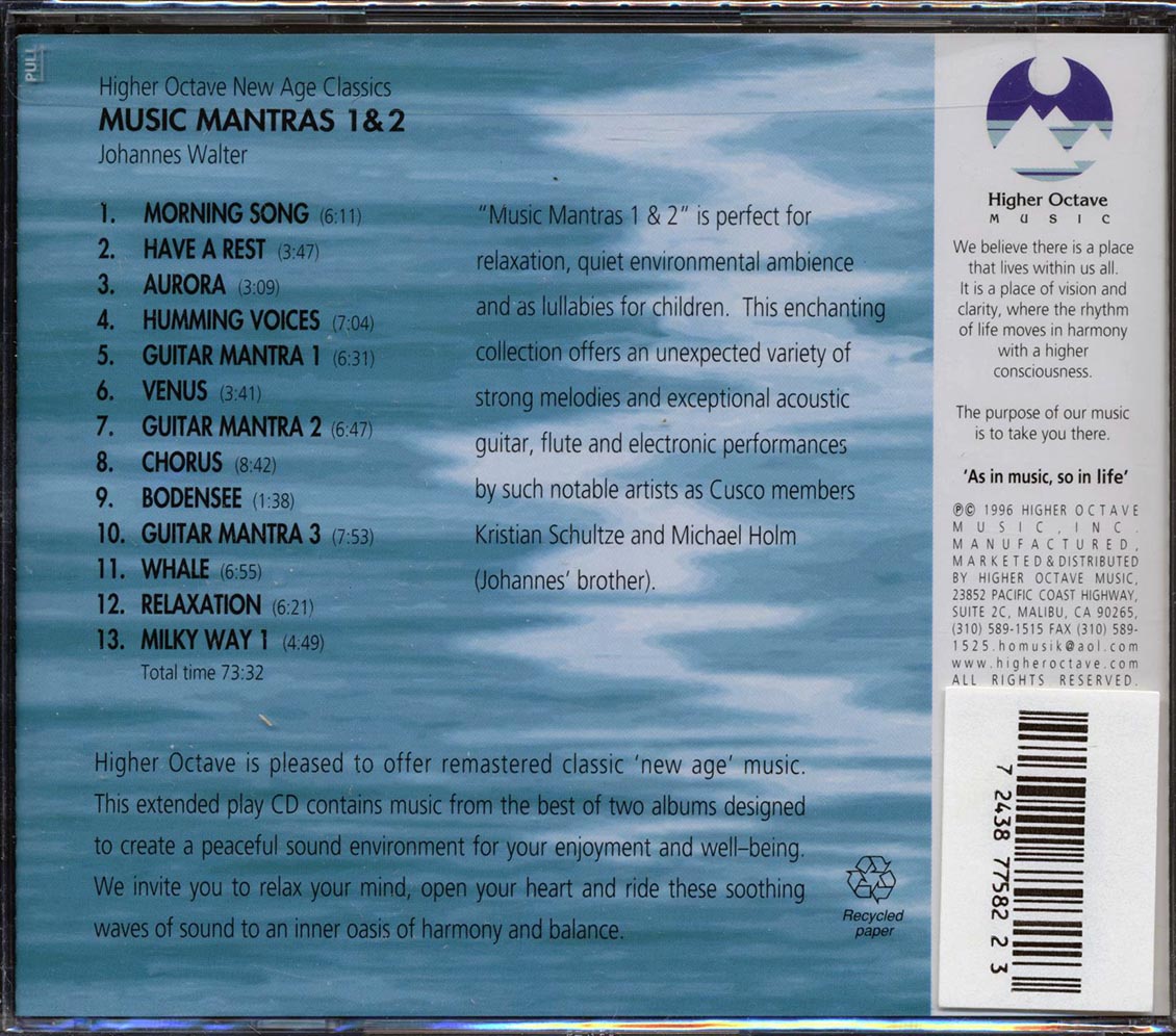 Johannes Walter - Music Mantras 1 + Music Mantras 2