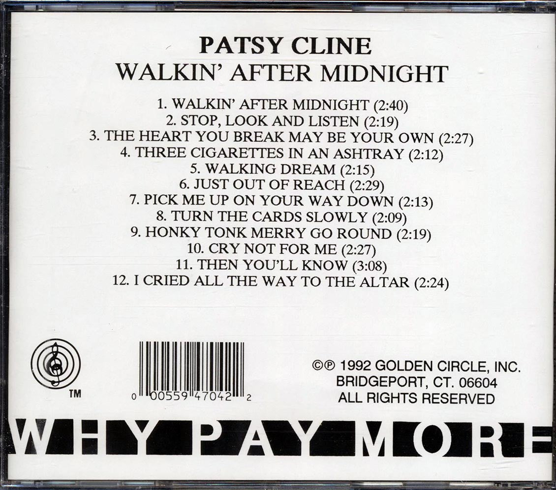 Patsy Cline - Walkin' After Midnight